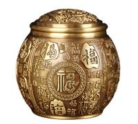 YXCQHZM Copper Canister Keepsake Urn,Beautiful Brass Monuments for Small Dog Cat Pet Ash Burial Funeral Urns