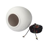 YXCQHZM Small Urn for Human Ashes - Handicrafted Ceramics Mini Pet Urns - Urn for Dog Ashes Cat Ashes Pet Ashes (white)