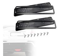 YXCYJ 2 PCS Car License Plate Holder Stainless for Benz A class AMG 2014-2025, Car Registration License Number Plate Holder Frame Accessories,A-Black