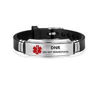 YXCZWHQ Medical Alert ID Bracelet for Women Men Silicone Wristband Bracelet | Emergency First Aid,Health Bracelet,Engraved Type 1 diabetes,Satinless Steel Adjustable Bracelet.