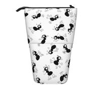 YXDVPALNE Ants Insects,Telescopic Pencil Case,Stand Pencil Holder with Zipper Pencil Pouch Pen Bag