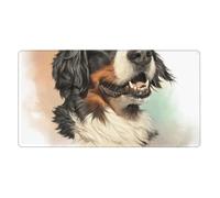 YXDVPALNE Bernese Mountain Dog Realistic Portrait Berner,Mouse Pad Large Desk Pad Computer Keyboard Mouse Mat With Non Slip Rubber Base 40 x 70 cm