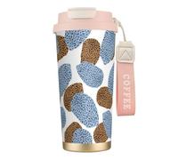 YXDVPALNE Best and Modern Leopard Skin Summary,316 Stainless Steel Coffee Mug with Lanyard,Insulated Tumbler Double Wall Travel Car Cup 500 ml