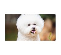YXDVPALNE Bichon Frise Dog Pattern(1),Mouse Pad Large Desk Pad Computer Keyboard Mouse Mat With Non Slip Rubber Base 40 x 70 cm