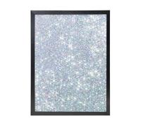 YXDVPALNE Bling Silver Printed Glitter, Wall Art Prints Black Frame Decorative Painting Wall Hanging For Home 30 x 40 cm