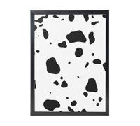 YXDVPALNE Cow Skin Dalmatians Dog Spots Animal Animals Dalmatian, Wall Art Prints Black Frame Decorative Painting Wall Hanging For Home 30 x 40 cm