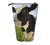 YXDVPALNE Cows in The Pasture,Telescopic Pencil Case,Stand Pencil Holder with Zipper Pencil Pouch Pen Bag