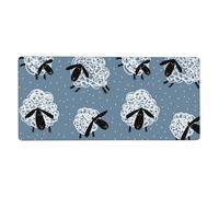 YXDVPALNE Cute Animal Sheeps Print,Mouse Pad Large Desk Pad Computer Keyboard Mouse Mat With Non Slip Rubber Base 40 x 90 cm