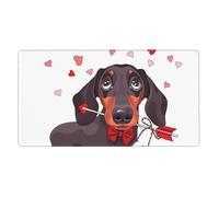 YXDVPALNE Cute Dachshund Dog Pattern,Mouse Pad Large Desk Pad Computer Keyboard Mouse Mat With Non Slip Rubber Base 40 x 70 cm