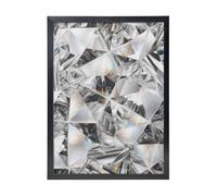YXDVPALNE Diamond Texture Style Crystal, Wall Art Prints Black Frame Decorative Painting Wall Hanging For Home 30 x 40 cm