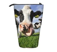 YXDVPALNE Dutch Cows,Telescopic Pencil Case,Stand Pencil Holder with Zipper Pencil Pouch Pen Bag
