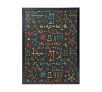 YXDVPALNE Educational Chemistry Equation Experiment, Wall Art Prints Black Frame Decorative Painting Wall Hanging For Home 30 x 40 cm