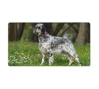 YXDVPALNE English Setter Lawn Pets Dogs English Setter,Mouse Pad Large Desk Pad Computer Keyboard Mouse Mat With Non Slip Rubber Base 40 x 70 cm