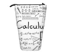 YXDVPALNE Math Geometry Geek Calculus,Telescopic Pencil Case,Stand Pencil Holder with Zipper Pencil Pouch Pen Bag
