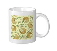 YXDVPALNE Pangolins and Daisies, Ceramic Cup Ceramics Mug Tea Cup Coffee Mugs 330 ml