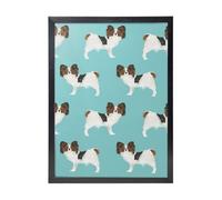 YXDVPALNE Papillon Dogs Cute Toy Spaniel Dog, Wall Art Prints Black Frame Decorative Painting Wall Hanging For Home 30 x 40 cm