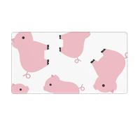 YXDVPALNE Pink Pig,Mouse Pad Large Desk Pad Computer Keyboard Mouse Mat With Non Slip Rubber Base 40 x 70 cm