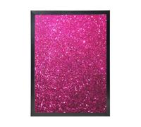 YXDVPALNE Pink Sparkly Glitter, Wall Art Prints Black Frame Decorative Painting Wall Hanging For Home 30 x 40 cm