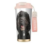 YXDVPALNE Puppy Black Cockapoo,316 Stainless Steel Coffee Mug with Lanyard,Insulated Tumbler Double Wall Travel Car Cup 500 ml