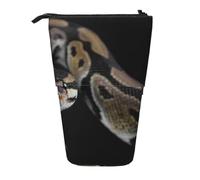 YXDVPALNE Python Snake,Telescopic Pencil Case,Stand Pencil Holder with Zipper Pencil Pouch Pen Bag