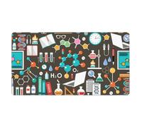 YXDVPALNE Science Chemistry Pattern,Mouse Pad Large Desk Pad Computer Keyboard Mouse Mat With Non Slip Rubber Base 40 x 70 cm