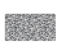 YXDVPALNE Silver Sequin Sparkle Pattern,Mouse Pad Large Desk Pad Computer Keyboard Mouse Mat With Non Slip Rubber Base 40 x 70 cm