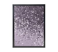 YXDVPALNE Sparkling Lavender Lady Glitter Shiny Decor Art, Wall Art Prints Black Frame Decorative Painting Wall Hanging For Home 30 x 40 cm