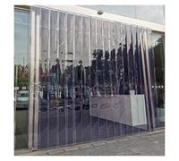 YXEHZ Transparent PVC Door Curtain Smooth Waterproof Shutters PVC Strip Curtain Kit Plastic Curtain Suitable for Home Kitchen Mosquito Repellent(1.05x2.3m)