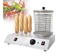 YXFAZPP 2 in 1 Hot Dog Machine&Bun Machine Electric Hot Dog Steamer Hot Dog Machine&Bun Machine with Temperature Control and 4 Heating Rods