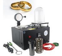 YXFAZPP 2L Vacuum Casting Machine 1/2HP Cast Vacuum and Melting Machine Digital Display Precious Metal Jewelry Casting Tool 3 CFM Lost Wax Cast Combination