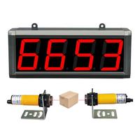 YXFAZPP 3in LED Digital Counter, Sensor 3in Digits Display Counter People Visitor Counter, Industrial Tally Counter for Production Line Piecework (4)