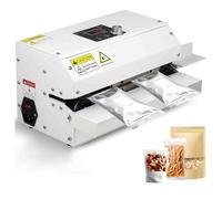 YXFAZPP Continuous Heat Sealing Machine, Automatic Plastic Bag Sealer with Digital Temperature Control, Print Date, Lightweight Bag Band Heat Sealer