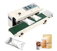 YXFAZPP FR-900 Automatic Continuous Sealing Machine, 750w Horizontal Continuous Plastic Bag Band Sealer Machine, For Household Commercial Packaging (110v)