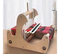YXFAZPP Hand-Knitting Weaving Machine, 150mm Weaving Width,Hand-Painted Wooden Loom, for Scarves, Tablecloths, Tea Mats, Cloth Bag