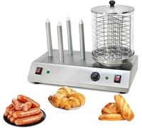 YXFAZPP Hot Dog Machines Commercial Sausage Grill Cooker Machine, 458W Hot Dog Heater, Hotdog Steamer Cooker, with Heating Aluminum Rod, for Breakfast Sausages