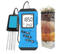 YXFAZPP Portable 7in 1 Digital Soil Detector, Multifunctional Soil Tester, NPK PH EC Analyzer Moisture Sensor Soil Tester with Handheld Terminal (EC testing)