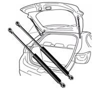 YXFCD 2 PCS Car Rear Tailgate Boot Gas Struts for Seitz For Dometic Heki 2 Caravan Motorhome Roof Light Window M6, Trunk Gas Support Struts Shocks Hydraulic Boot Shock Liftgate Spring Holder