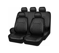 YXFCD Auto Seat Covers Set For VW Caddy Maxi 2015-2023 2024, Leather Seat Protector Front and Rear Cushion Covers Waterproof Non-Slip Interior Accessorie,A/9pcs Set Grey