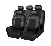 YXFCD Car Seat Covers For Ford Fiesta 1.0 EcoBoost, Full Seat Protectors Waterproof Scratch Resistant Front Rear Breathable Removable Interior Accessories,A/Black