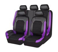 YXFCD Car Seat Covers For Leapmotor C10 2024 2025, Full Seat Protectors Waterproof Scratch Resistant Front Rear Breathable Removable Interior Accessories,E/Purple