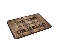 YXFD Indoor Welcome Mat Oh Hello, See Ya Mat Home Sweet Home Rug Fall Front Porch Decor(65X90CM)