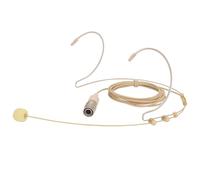 YXG Headworn Earset Over Ear Hanging Mic Beige Low Profile Light-Weight Microphone Compatible with Audio-Technica Wireless System Bodypack Transmitter, with Hirose 4 Pin Plug