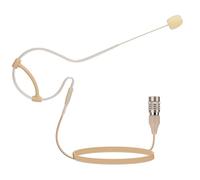 YXG Headworn Earset Over Ear Hanging Mic Beige Low Profile Light-Weight Microphone Compatible with Audio-Technica Wireless System Bodypack Transmitter, with Hirose 4 Pin Plug
