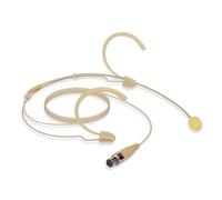 YXG Headworn Two Earset Over Ear Hanging Mic Beige Low Profile Light-Weight Microphone Compatible with Shure Wireless System Bodypack Transmitter with 1.45m Cable Mini XLR 4 Pin TA4F Plug