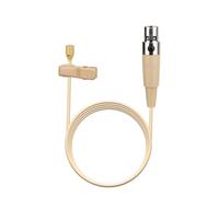 YXG Lavalier Microphone Lapel Microphone, Omnidirectional Condenser mic Compatible with Shure Wireless Bodypack Transmitter, Beige-with 1.45m Cable Mini XLR 4 Pin TA4F Plug