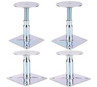 YXGJDP 4 Pack Adjustable 3" to 6" Mini Screw Jack for Floor, Post, Joist, RV, House Leveling