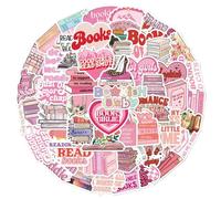 YXGS-50pcs Pink Inspirational Vinyl Stickers, Laptop Guitar Skateboard Waterproof Stickers