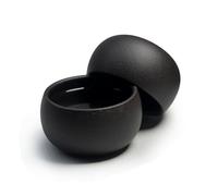 YXHUPOT Teacup 2pcs Chinese Clay Genuine Black Jingang Zisha Gongfu Tea Cups 50ml (Black)