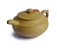 Yxhupot Teapot 320ml Chinese Yixing Genuine Clay Zisha Pot Handmade Classical Hanyun (Yellow)