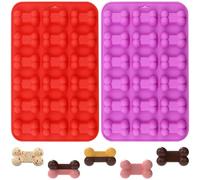 YXHZVON 2 Pcs Silicone Chocolate Moulds, Mini 3D Bone Silicone Moulds